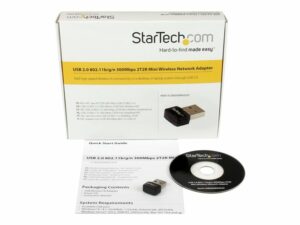 StarTech.com Mini adaptateur USB 2.0 réseau sans fil N 300Mb/s et 2,4GHz – clé Wifi